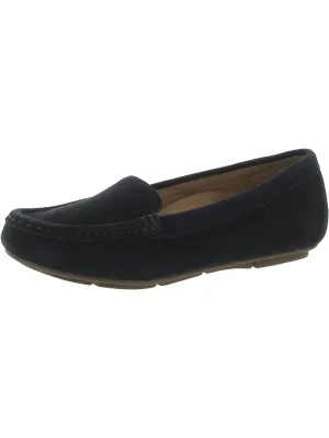 Debbie Womens Leather Slip On Moccasins Wide toe box Outdoor Sport