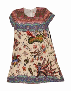 Calm Energy DESIGUAL Girls A-Line Dress 11-12 Years Multicoloured Floral