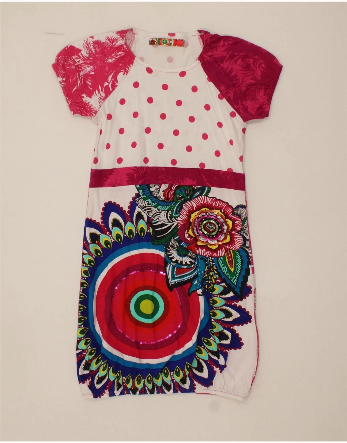 Balanced Look Insulating-Lining DESIGUAL Girls Graphic Basic Dress 13-14 Years Pink Floral