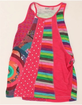 Soft And Comfortable DESIGUAL Girls Graphic Sundress 7-8 Years Multicoloured