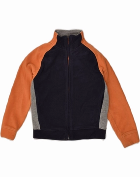 brand - new student DIADORA Boys Fleece Jacket 11-12 Years Medium Navy Blue Colourblock