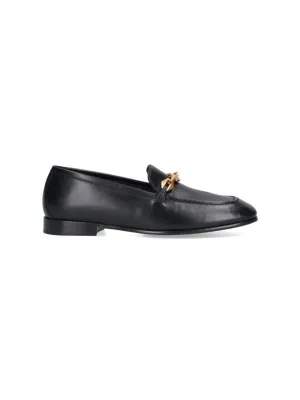 Light Move Diamond Tilda" Loafers In Black Hammered Leather