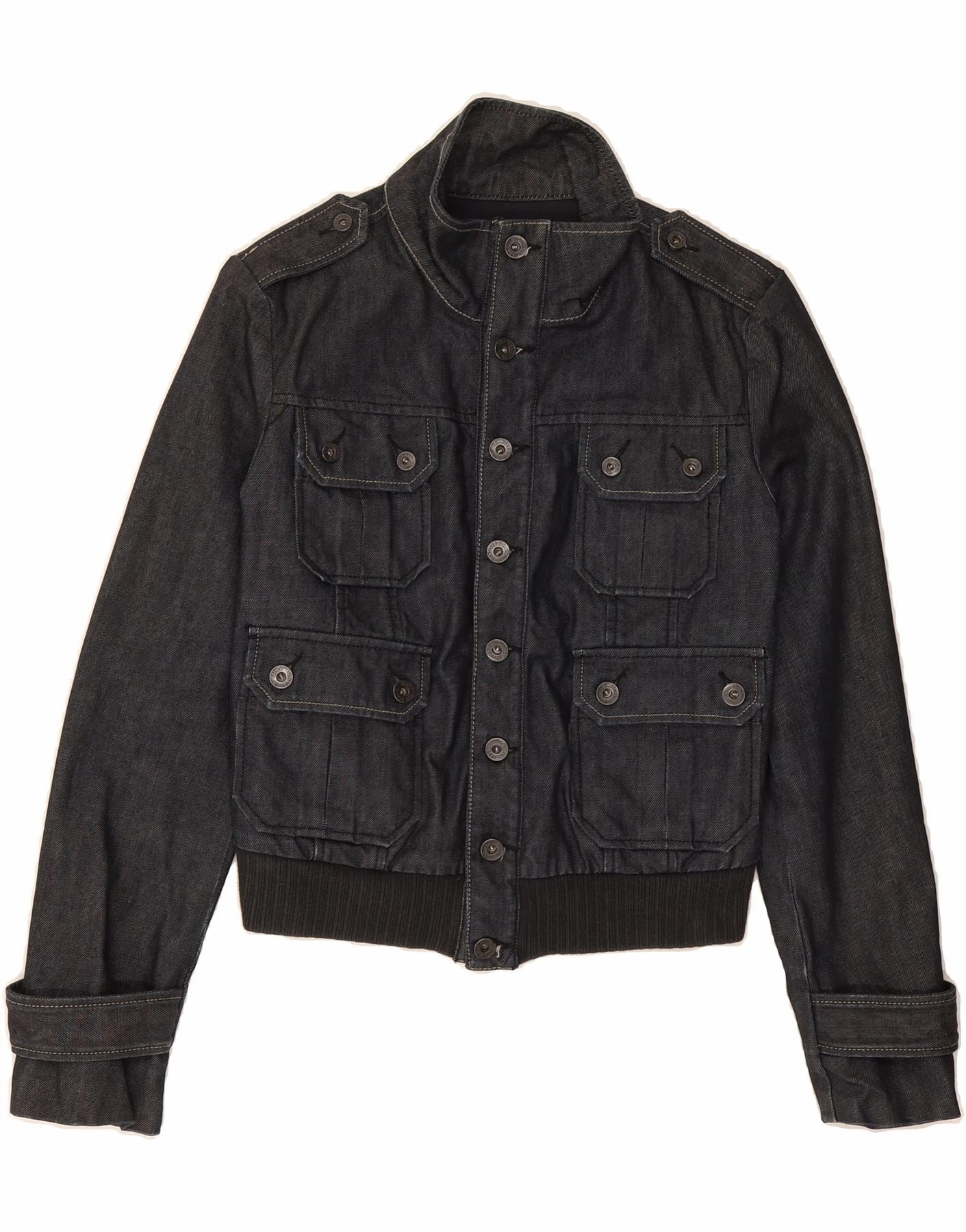 Party use DIESEL Boys Denim Jacket 7-8 Years XS  Navy Blue Cotton