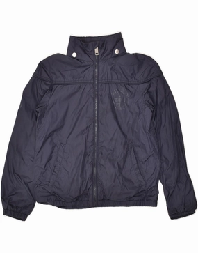 DIESEL Boys Graphic Bomber Jacket 9-10 Years Navy Blue Nylon Alternative suitable for birthdays