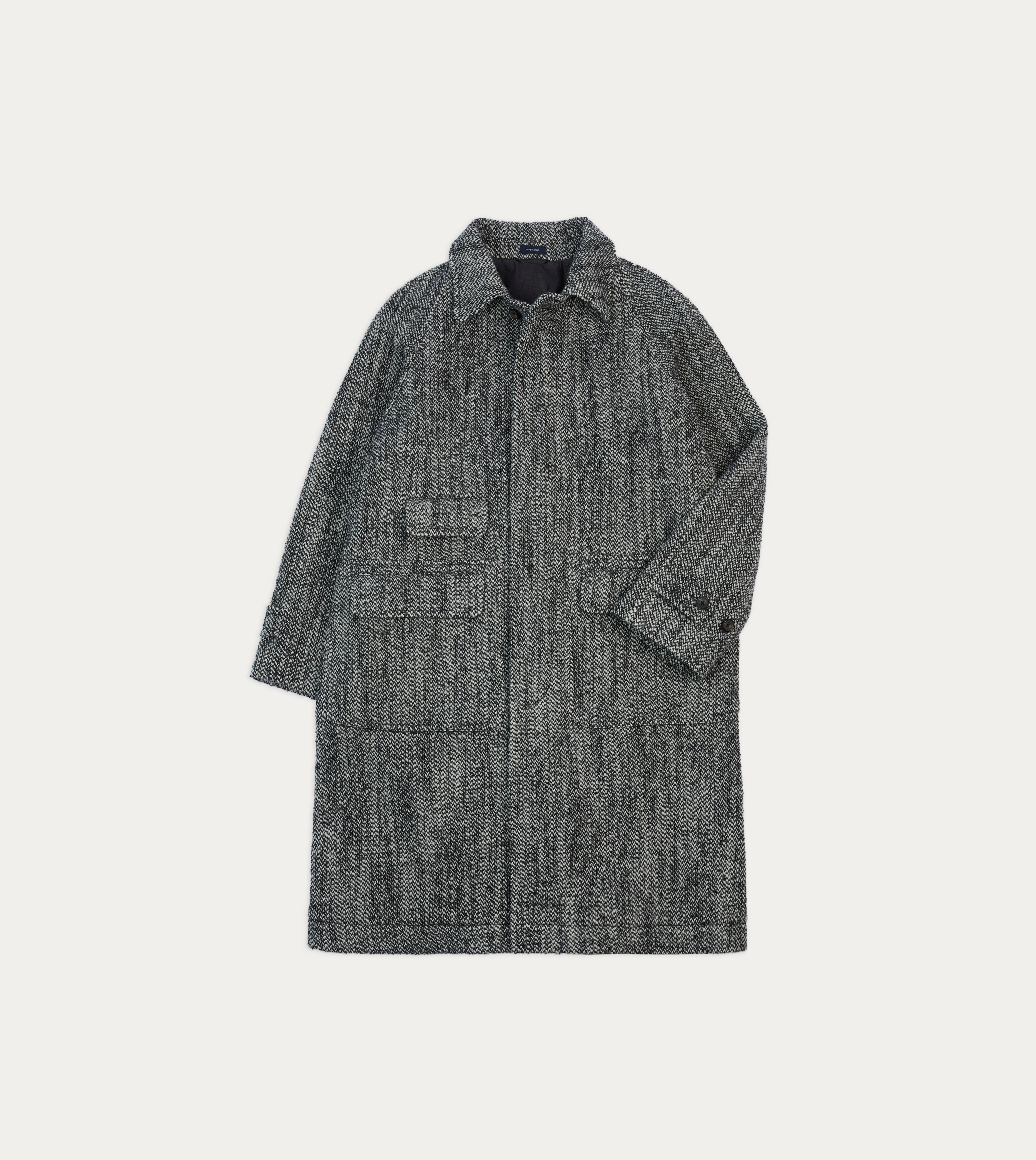 Urban Motion Salt and Pepper Wool Raglan Coat