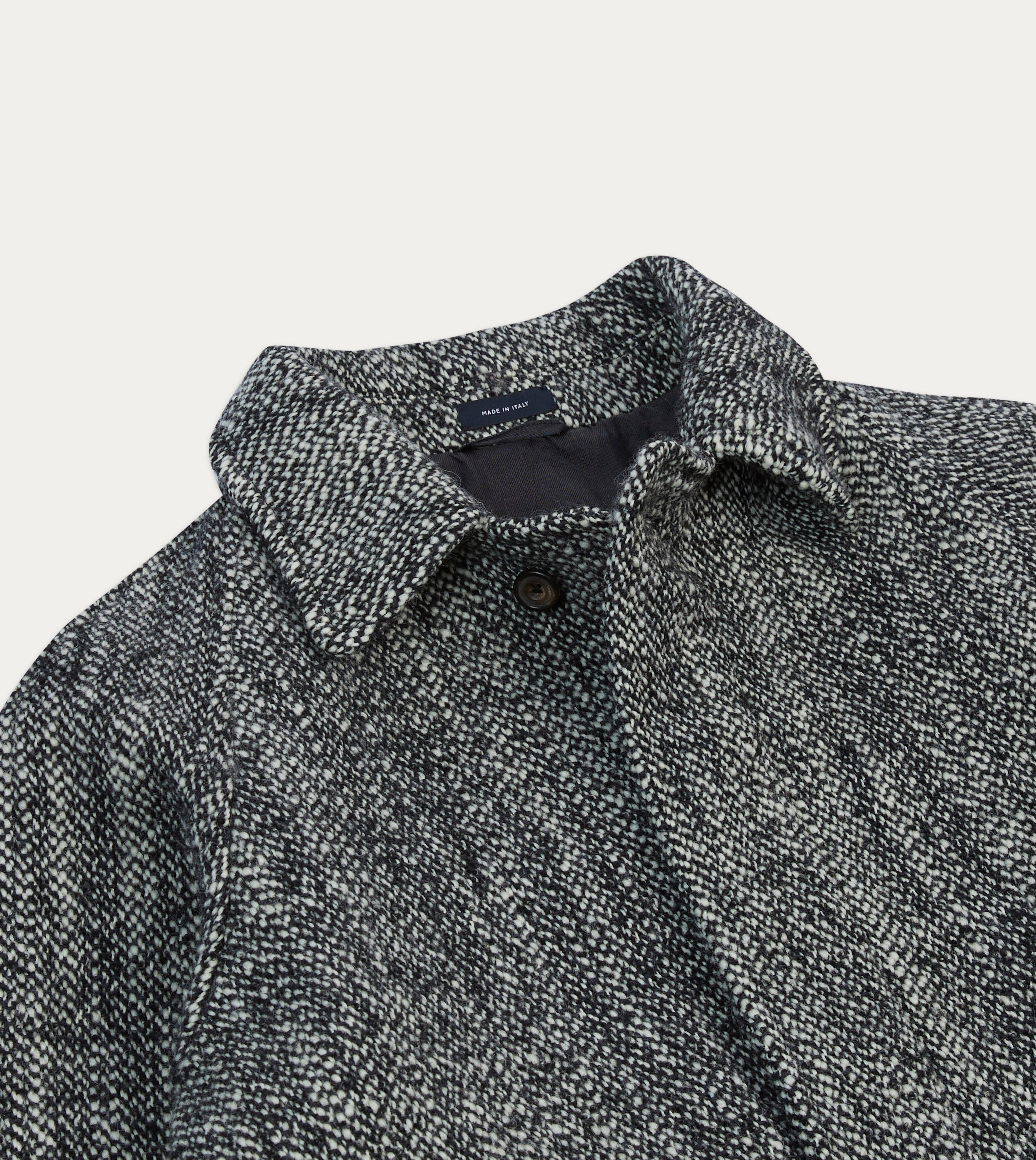 Salt and Pepper Wool Raglan Coat Cool Fit professionals