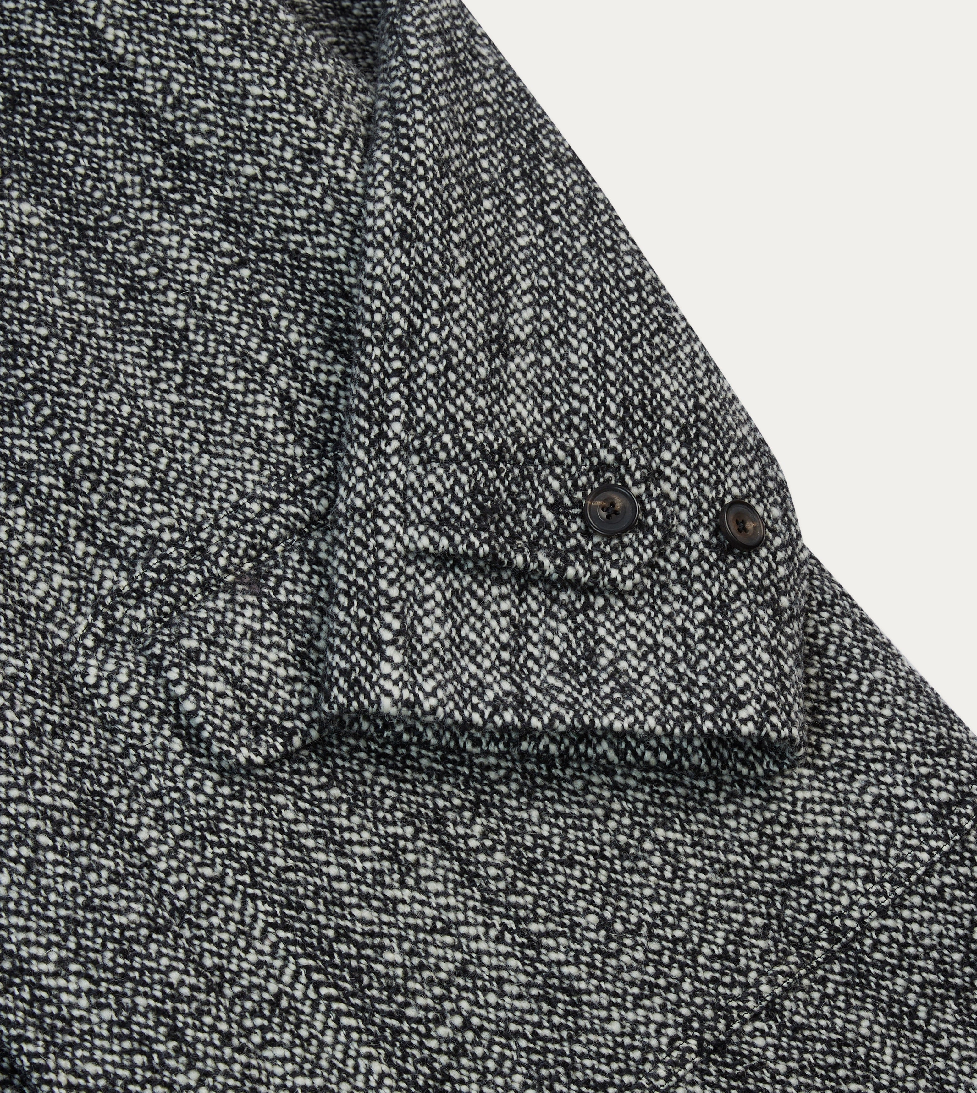 Salt and Pepper Wool Raglan Coat Insulated Layer Trail Layer