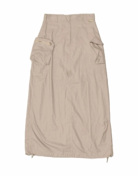 DKNY Girls Graphic Cargo Skirt 15-16 Years W26 Grey Polyester Fitted waist