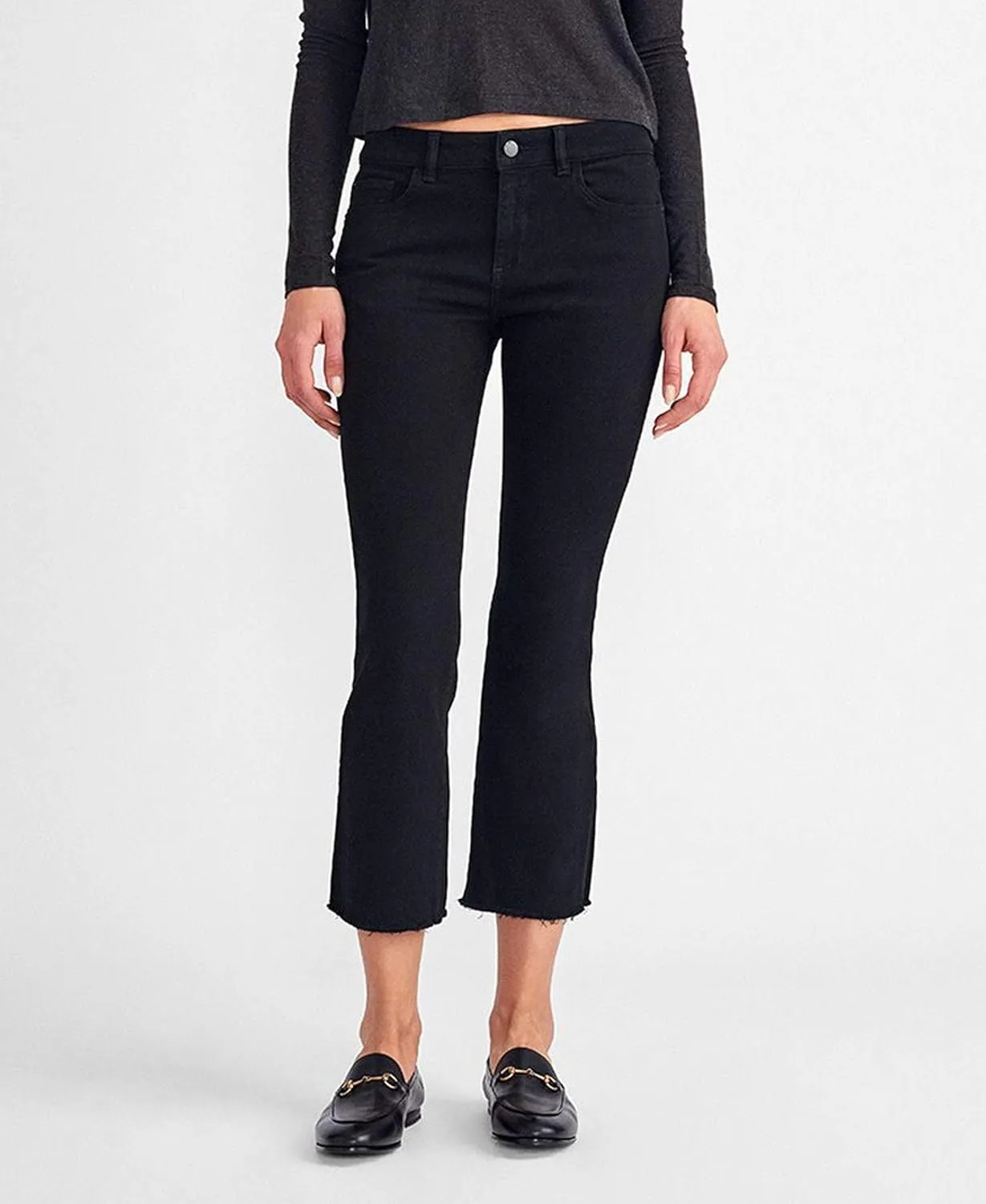DL1961 Women's Lara Instasculpt Cropped Flare Jean