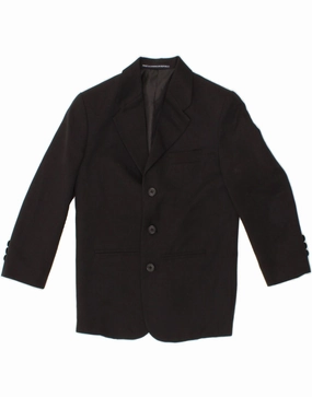 Casual Layer Reinforced Seams DOCKERS Boys 3 Button Blazer Jacket 7-8 Years Black Polyester