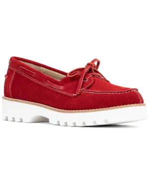 Donald Pliner Harlie02 Suede Lug Bottom Boat Shoe True Safe Market Walk