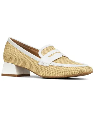 Refined touch Donald Pliner Tristinar Raffia Loafer Pump