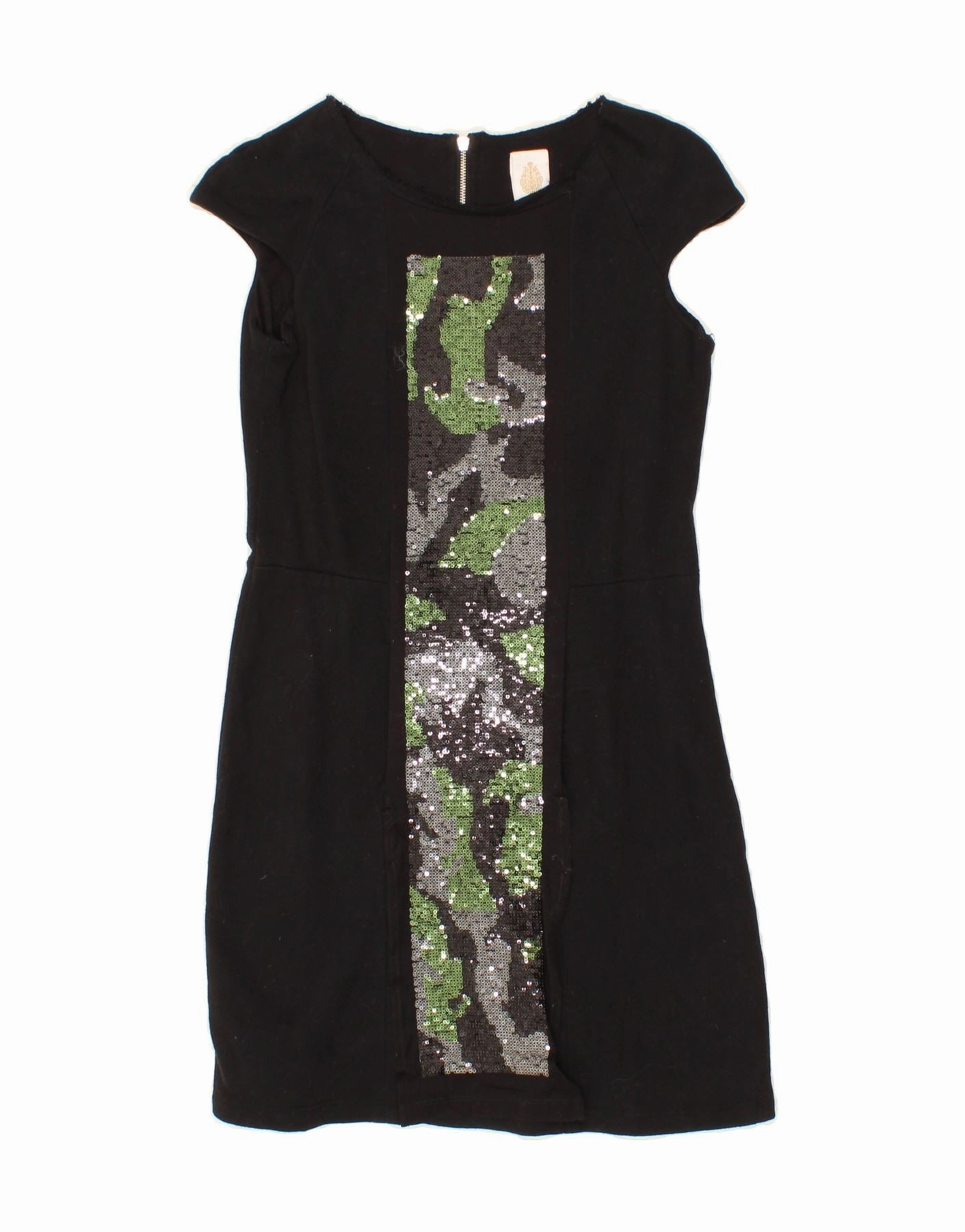 Cozy Drape DONDUP Girls Sheath Dress 11-12 Years Black Cotton