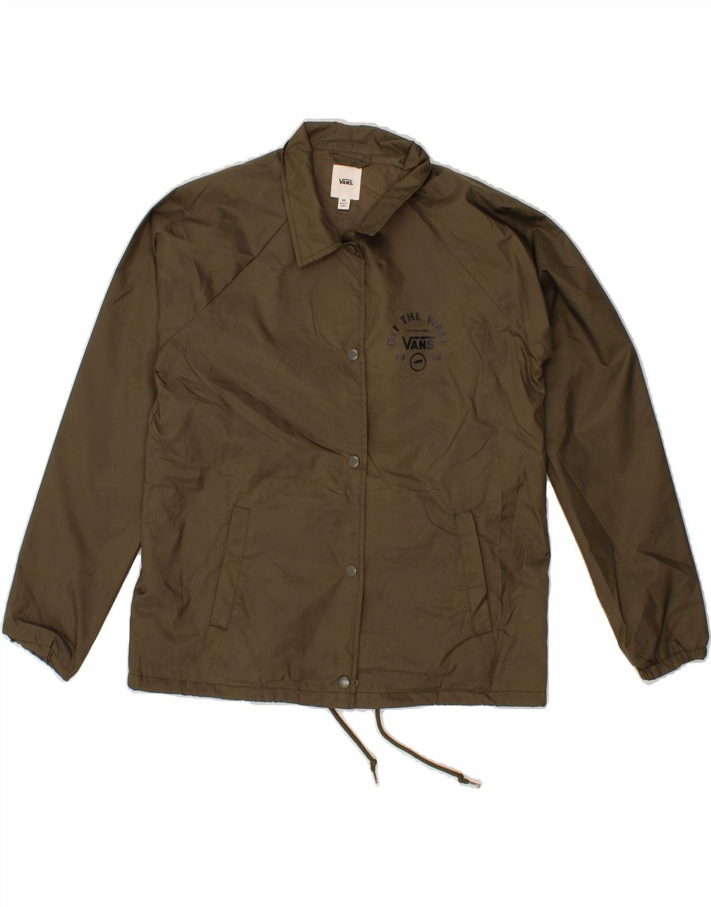 Weightless Construction WeightDispersing Padding VANS Boys Graphic Rain Jacket 7-8 Years XS  Green Nylon