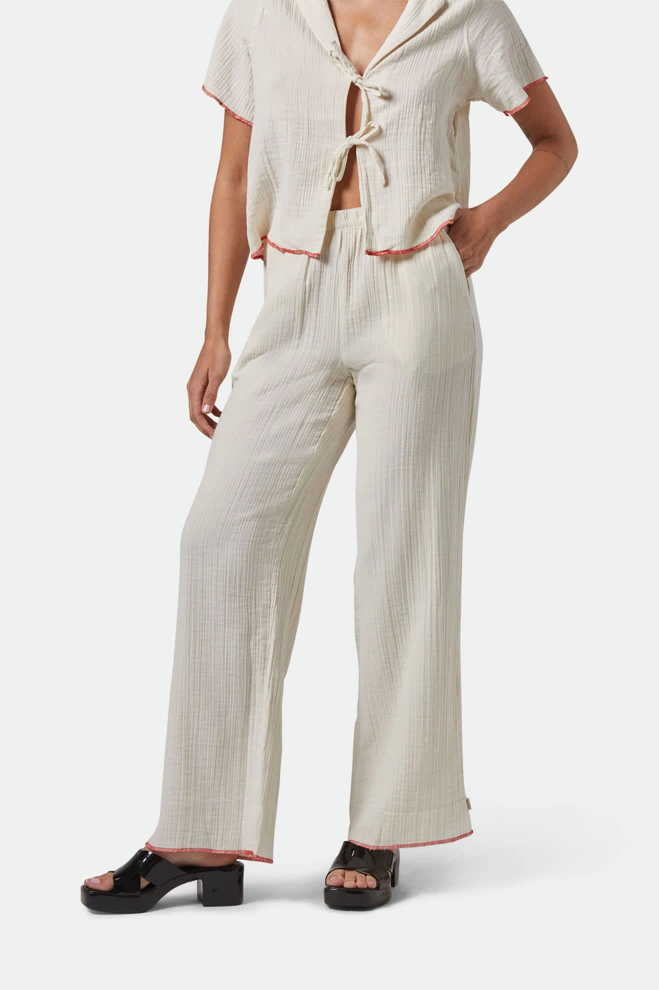 Wandering Hudson Lounge Pant - Off White FourWayStretch