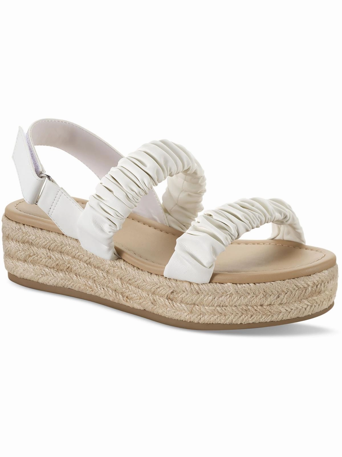 Dovee Womens Ankle Strap Manmade Espadrilles Walk Control
