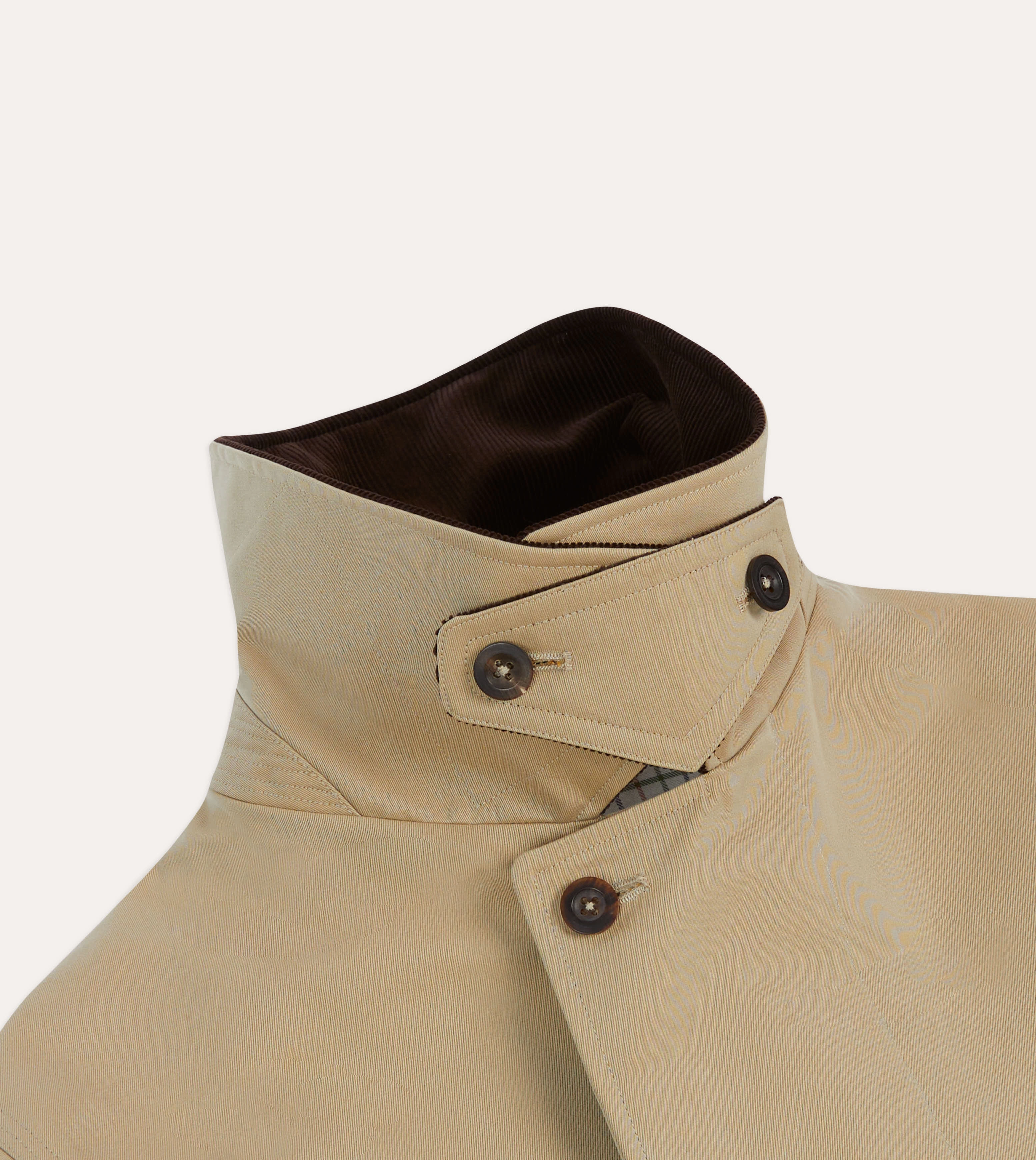 Drake's for Permanent Style Beige Rider's Raincoat Describe Cherish