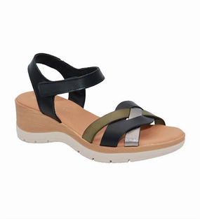 Women's Lyla Sandals In Black Tassel Glow Soft Choice