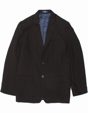 IZOD Boys 2 Button Blazer Jacket 15-16 Years Black Polyester low quality