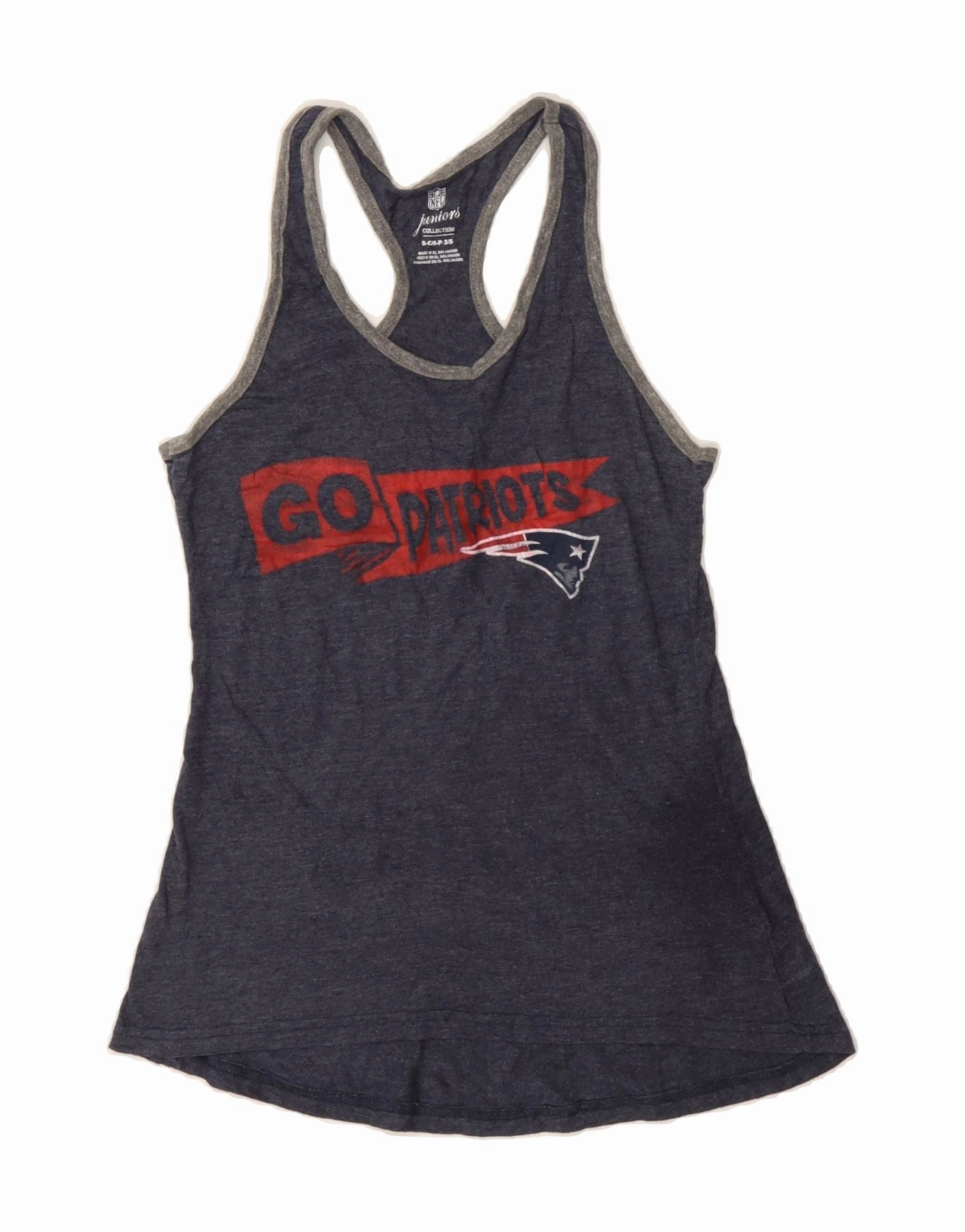 NFL Girls Patriots Graphic Sleeveless A-Line Dress 3-4 Years Navy Blue Rooftop-Event