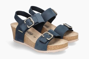 Women's Lissandra Wedge Heels In Navy Urban Grip