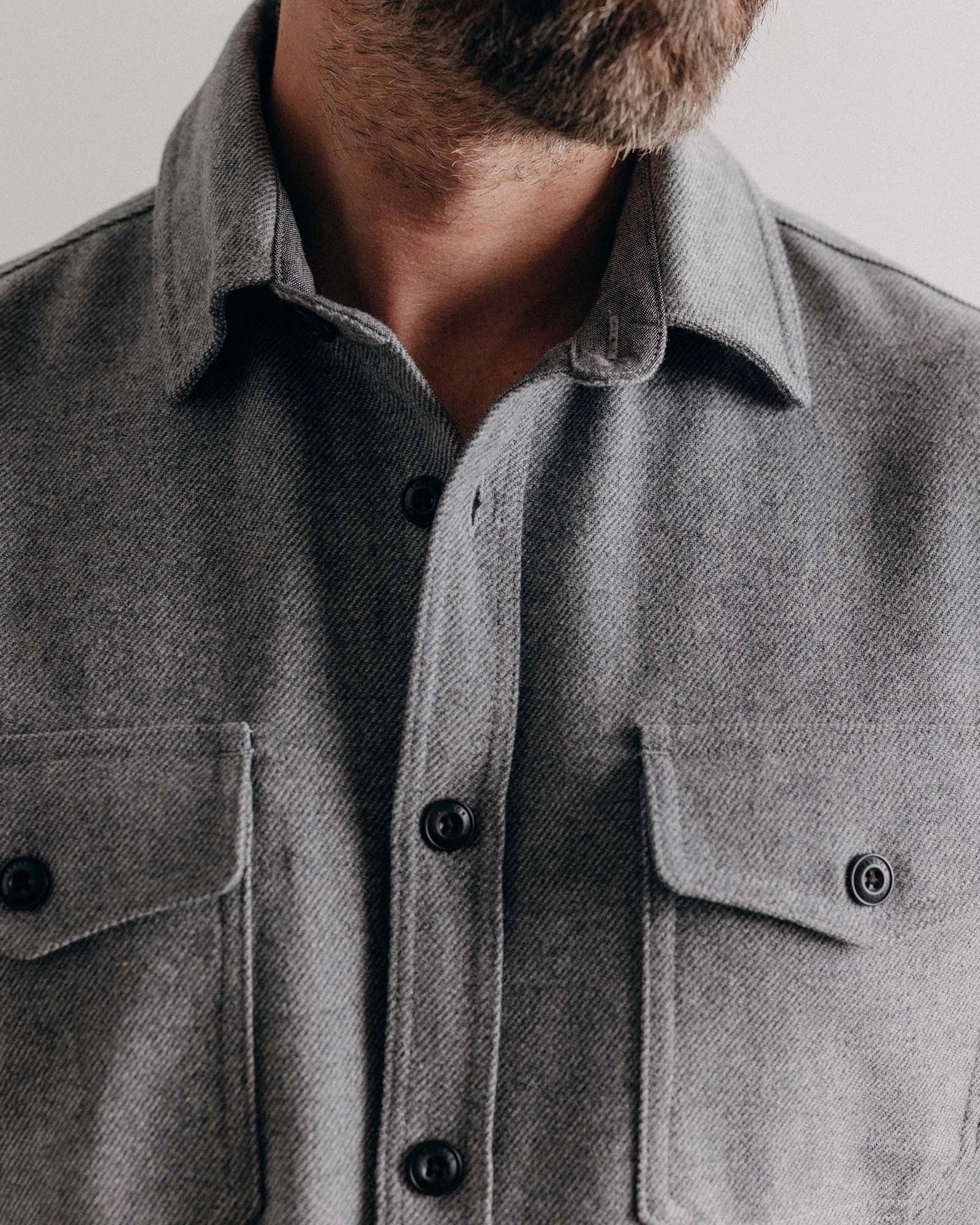 On-The-Go Style Corporate Event The CPO Shirt in Heather Ash Twill