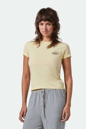 Good Times Fitted Crew T-Shirt - Panna Cotta Classic Wear Travel Light