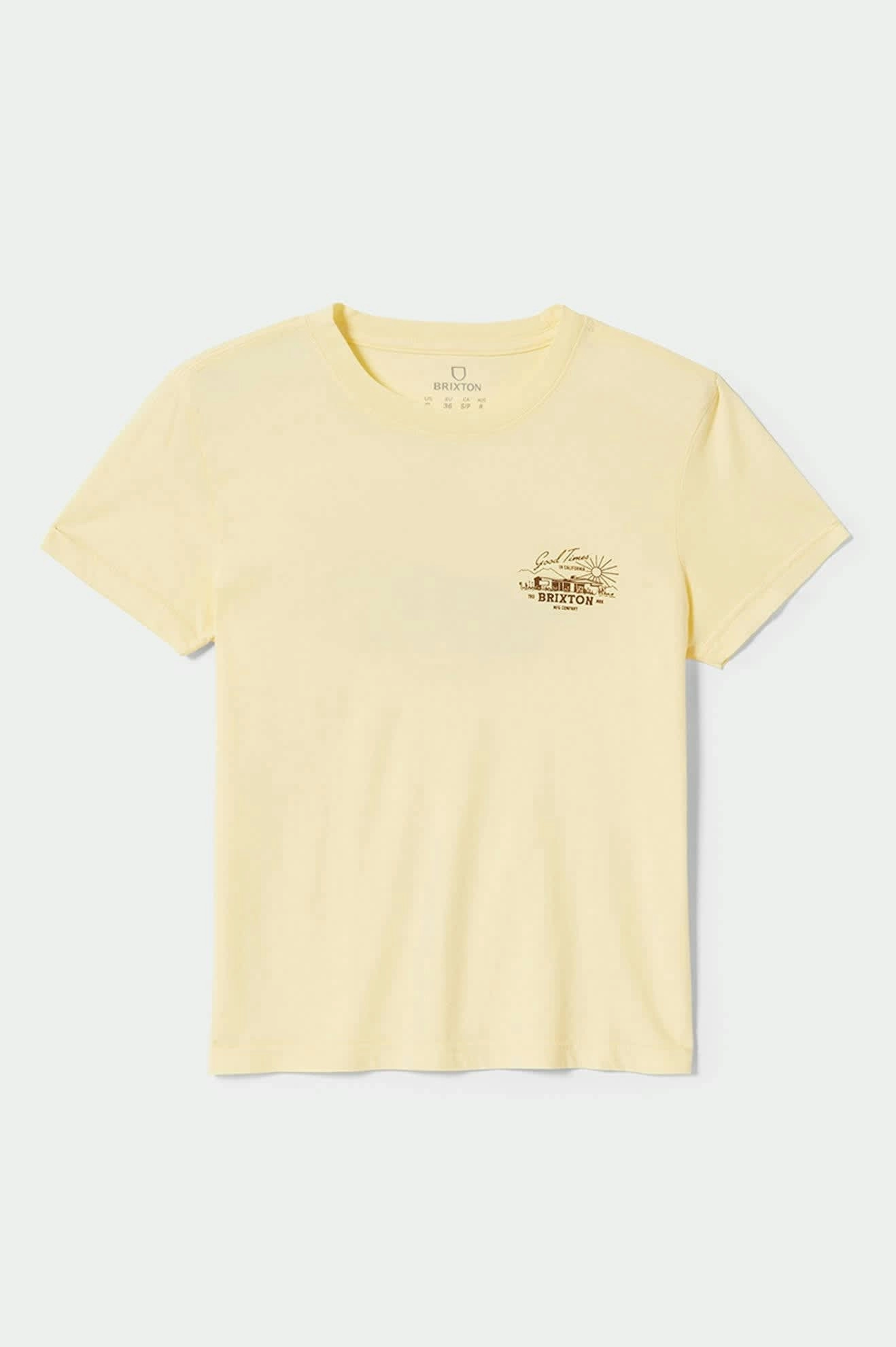 Good Times Fitted Crew T-Shirt - Panna Cotta Everyday Fit UVProtectionFinish