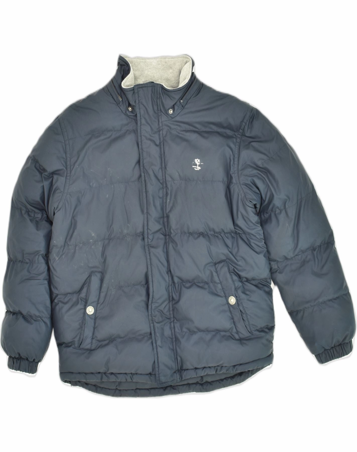 Hot TIMBERLAND Boys Padded Jacket 11-12 Years XS Navy Blue Polyester