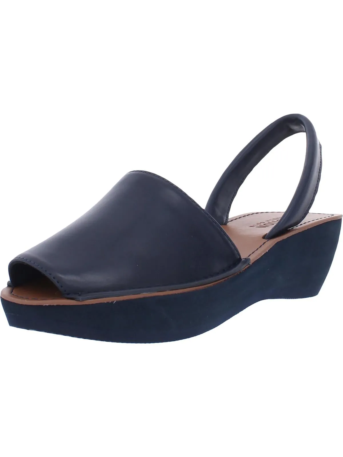 Fine Glass Womens Peep-Toe Wedge Sandals Effortless Step Pastel Base