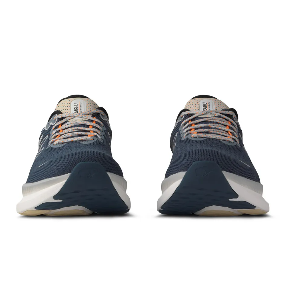 stiff material shoe matter Karhu Men's Mestari Run 1.5 Running Shoes in Titan/Shocking Orange AW25