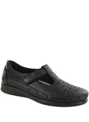 Breathable Casual Shoes Willow Slip On Loafer - Narrow In Black