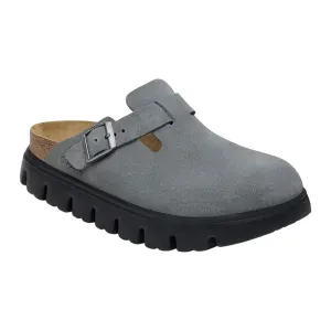 Birkenstock Boston Pap Chunky Basalt Gray / Black  1029142 Women's Pure Flow Smooth Steps