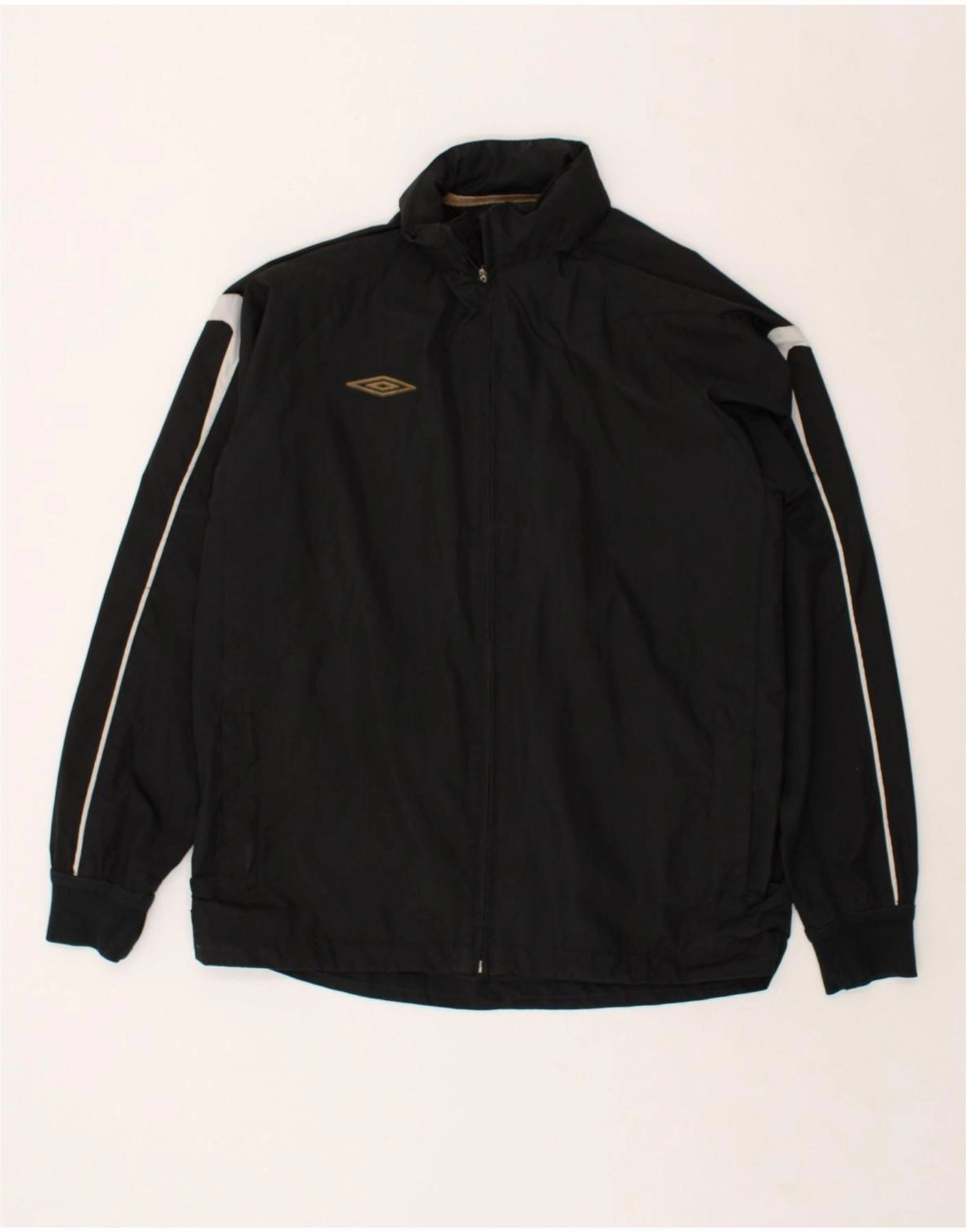 UMBRO Boys Hooded Rain Jacket 13-14 Years XL  Black All Weather Performance Universal Size Adaptation