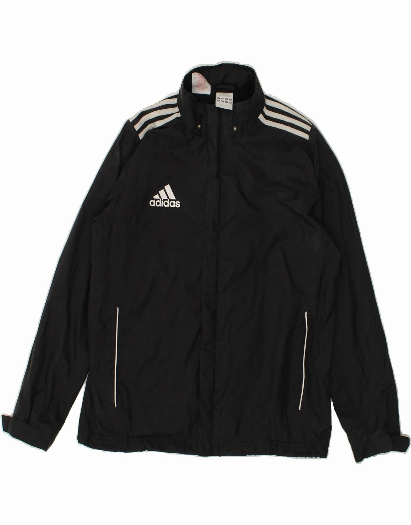 Teens sports event ADIDAS Boys Rain Jacket 13-14 Years Black Nylon