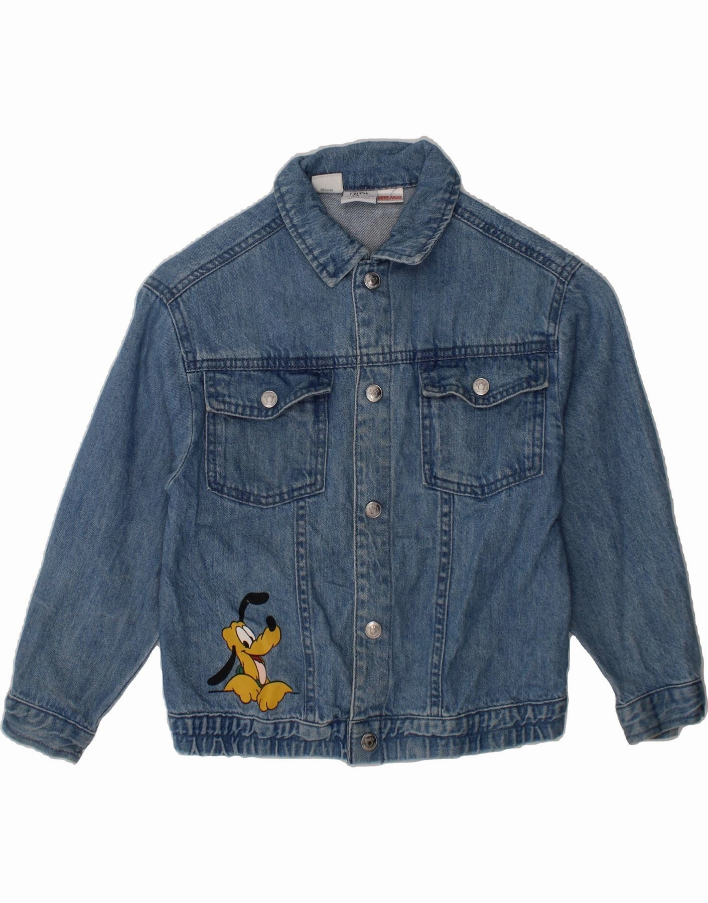 ReversibleStyle ZARA Boys Graphic Denim Jacket 4-5 Years Blue