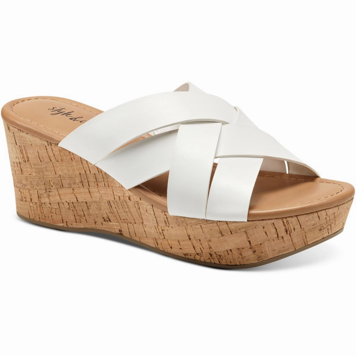 VIOLETTE Womens Cork Wedge Sandals Slim Profile Body Glow