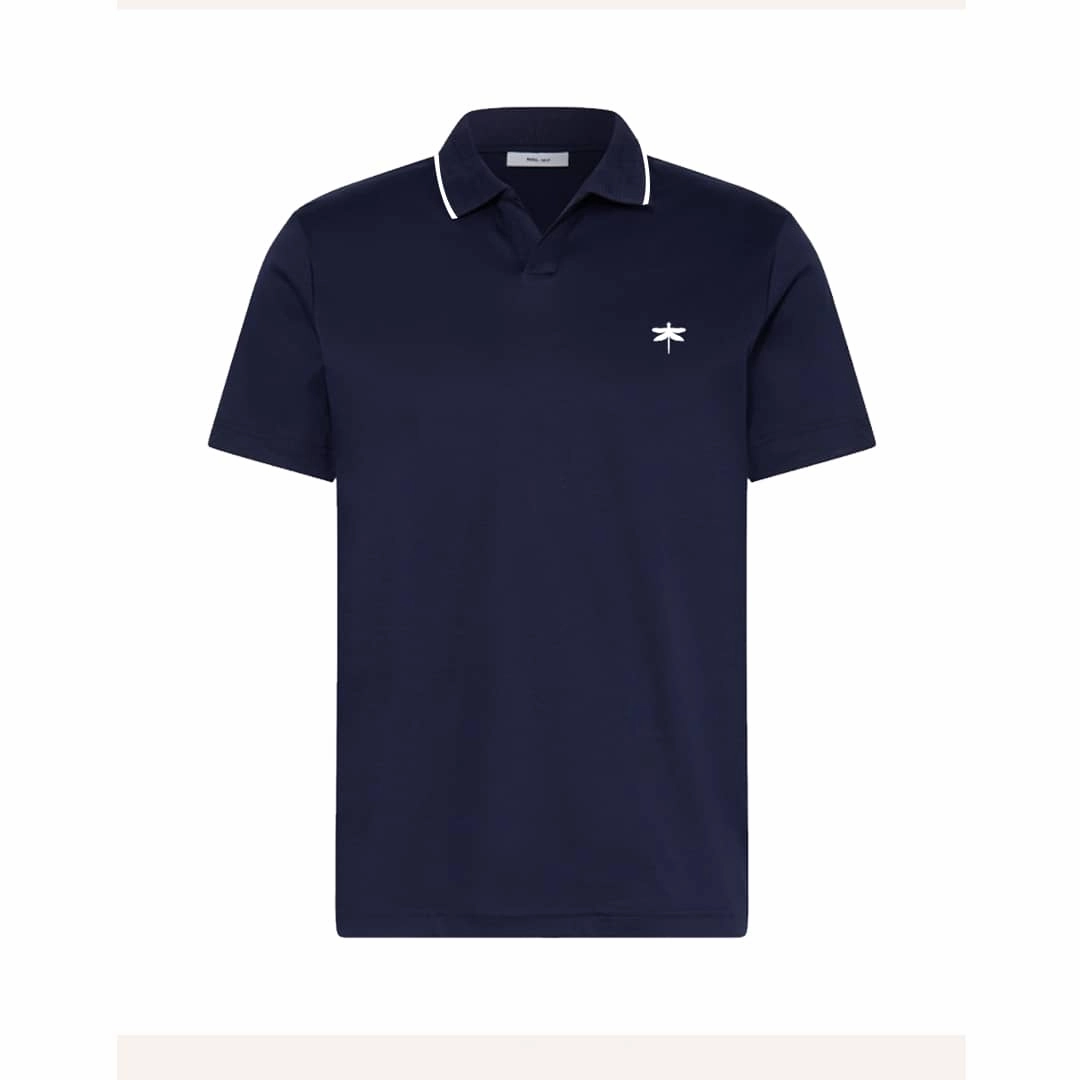 Easy Men Navy Blue Polo Airflow Ventilation Design
