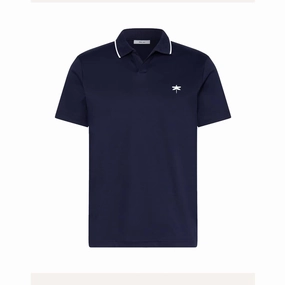 Easy Men Navy Blue Polo Airflow Ventilation Design