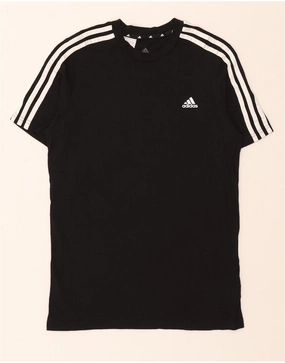 Special-Edition ADIDAS Girls T-Shirt Dress 13-14 Years Black Cotton