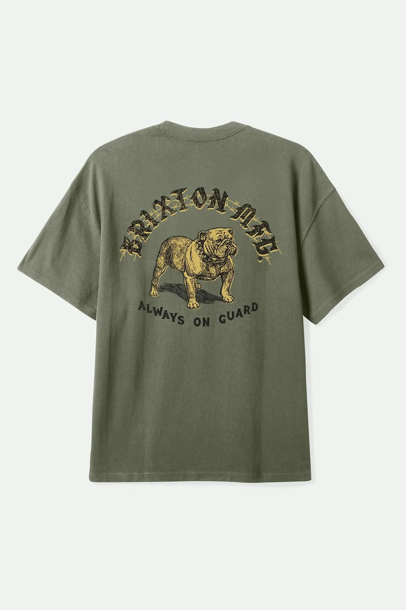 Unisex Fit Bauer Heavyweight Relaxed T-Shirt - Olive Surplus Classic Wash