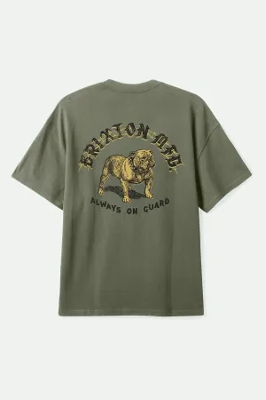 Unisex Fit Bauer Heavyweight Relaxed T-Shirt - Olive Surplus Classic Wash