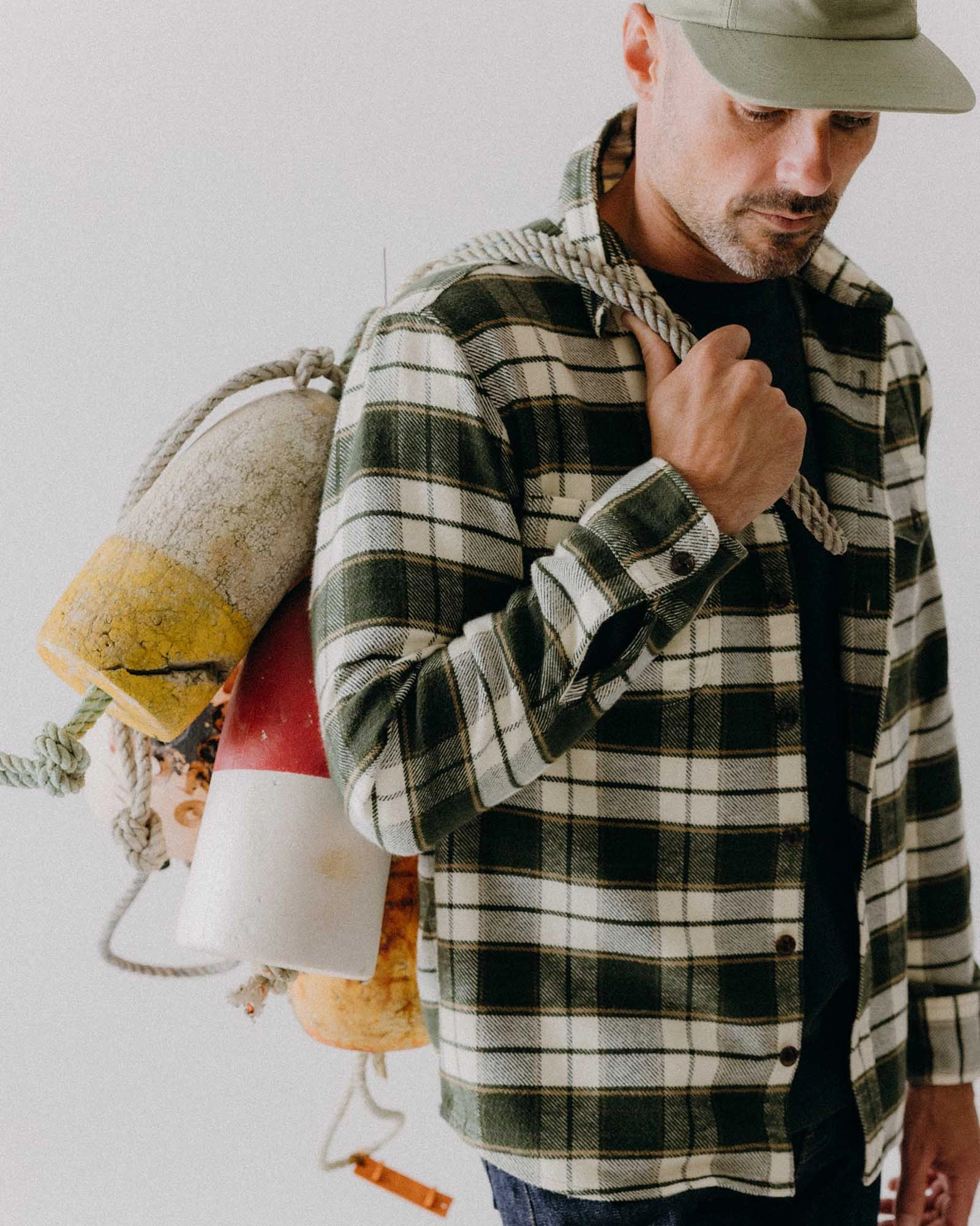 Non Chafe Seams The Crater Shirt in Forest Plaid