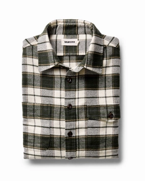 The Crater Shirt in Forest Plaid Hidden Placket