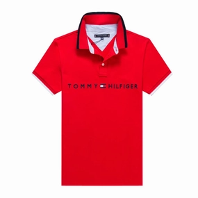 Tommy Hilfiger Red Men Polo Classic Style