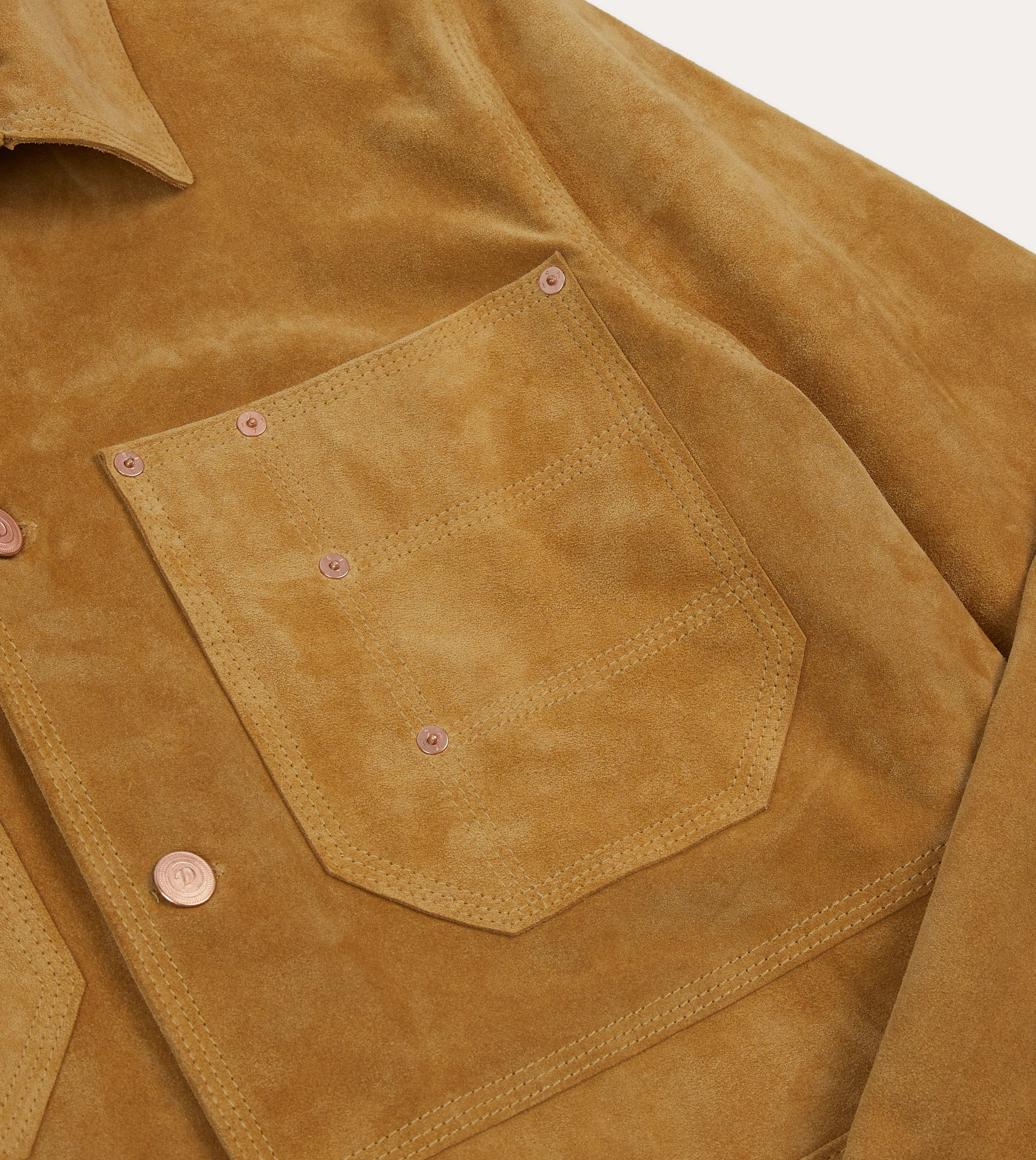 Sand Suede Welder Jacket Refined Casual