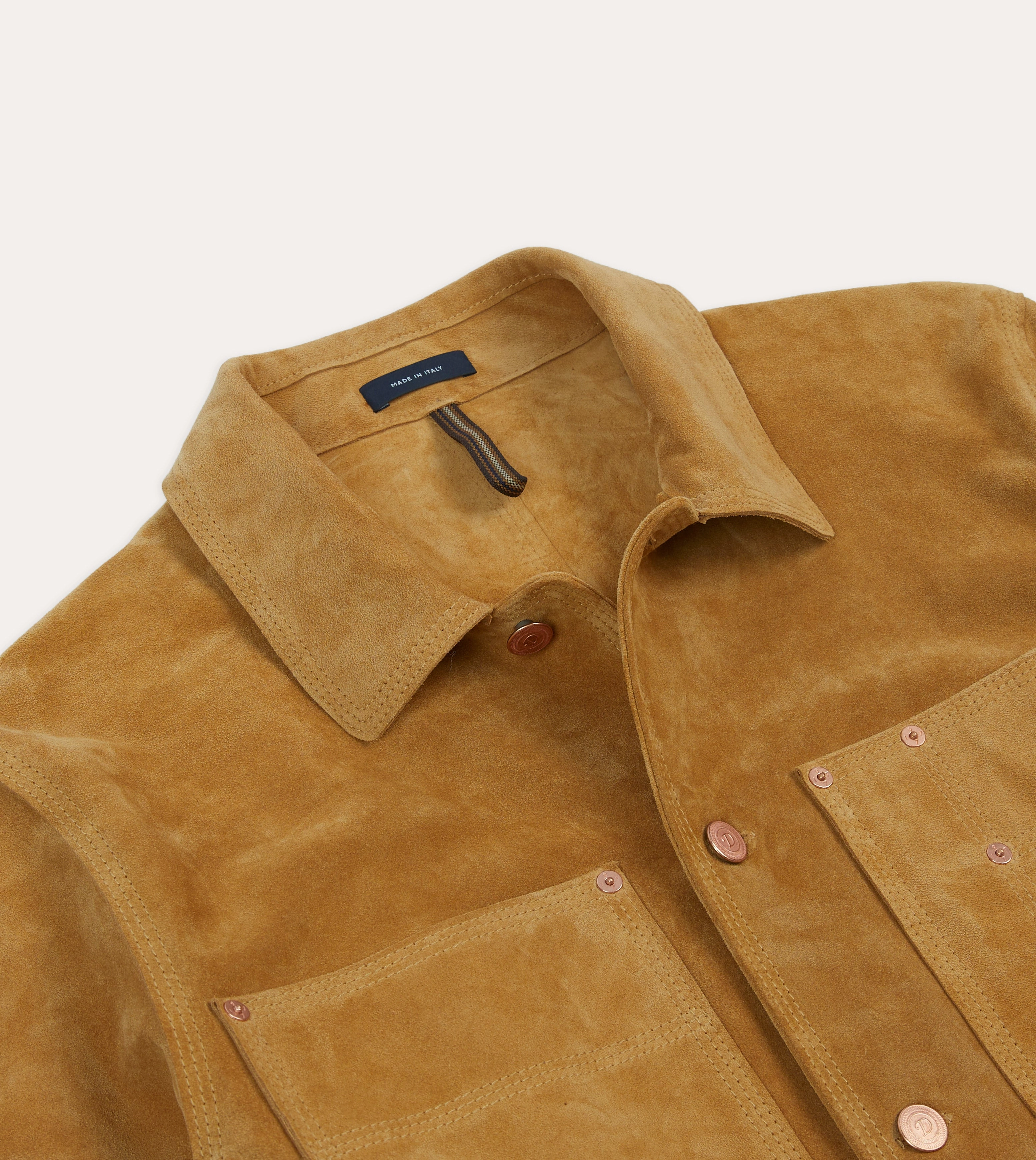 suitable for corporate events Ring Sand Suede Welder Jacket