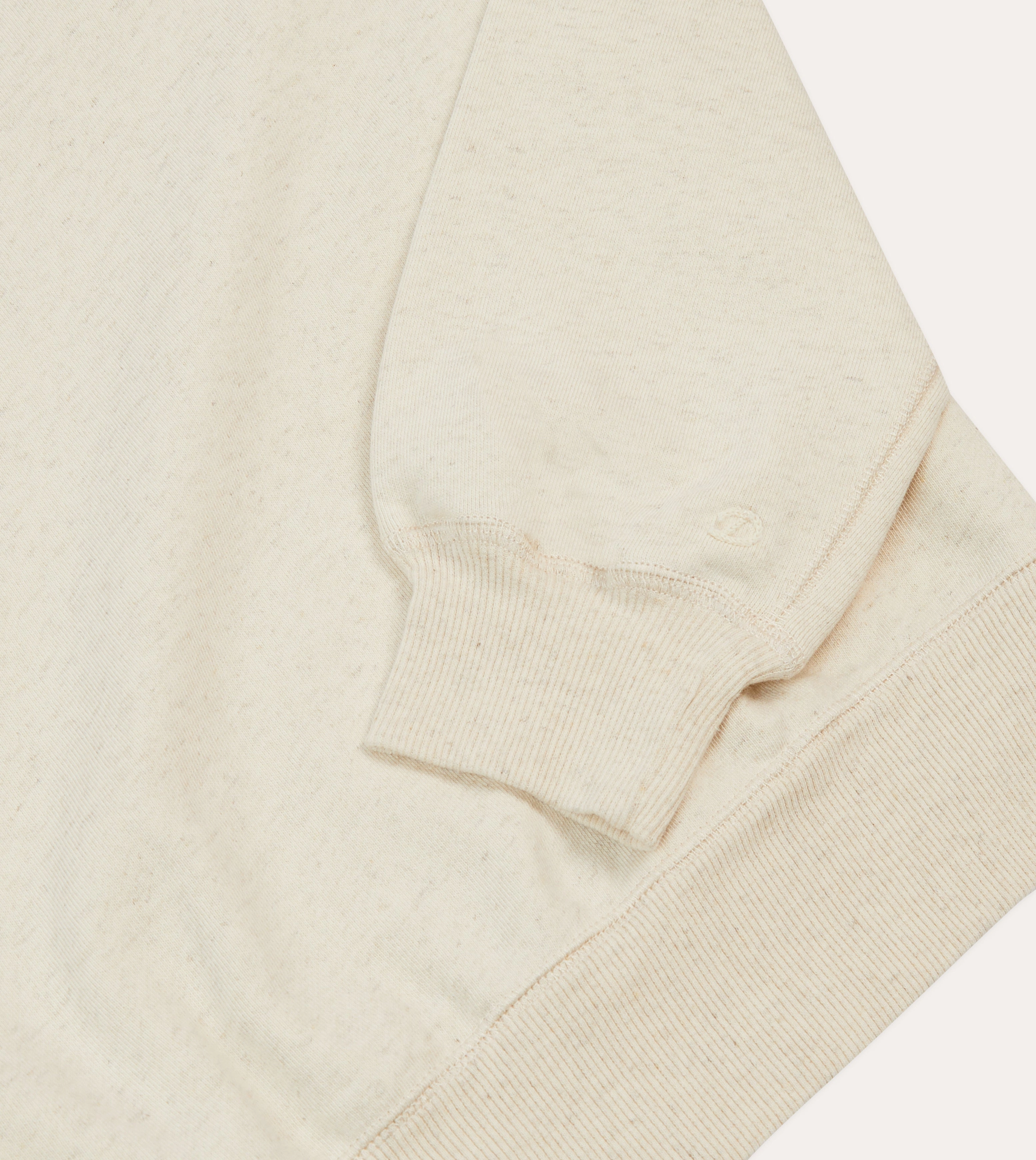 Ecru Cotton-Hemp Sweatshirt Budget