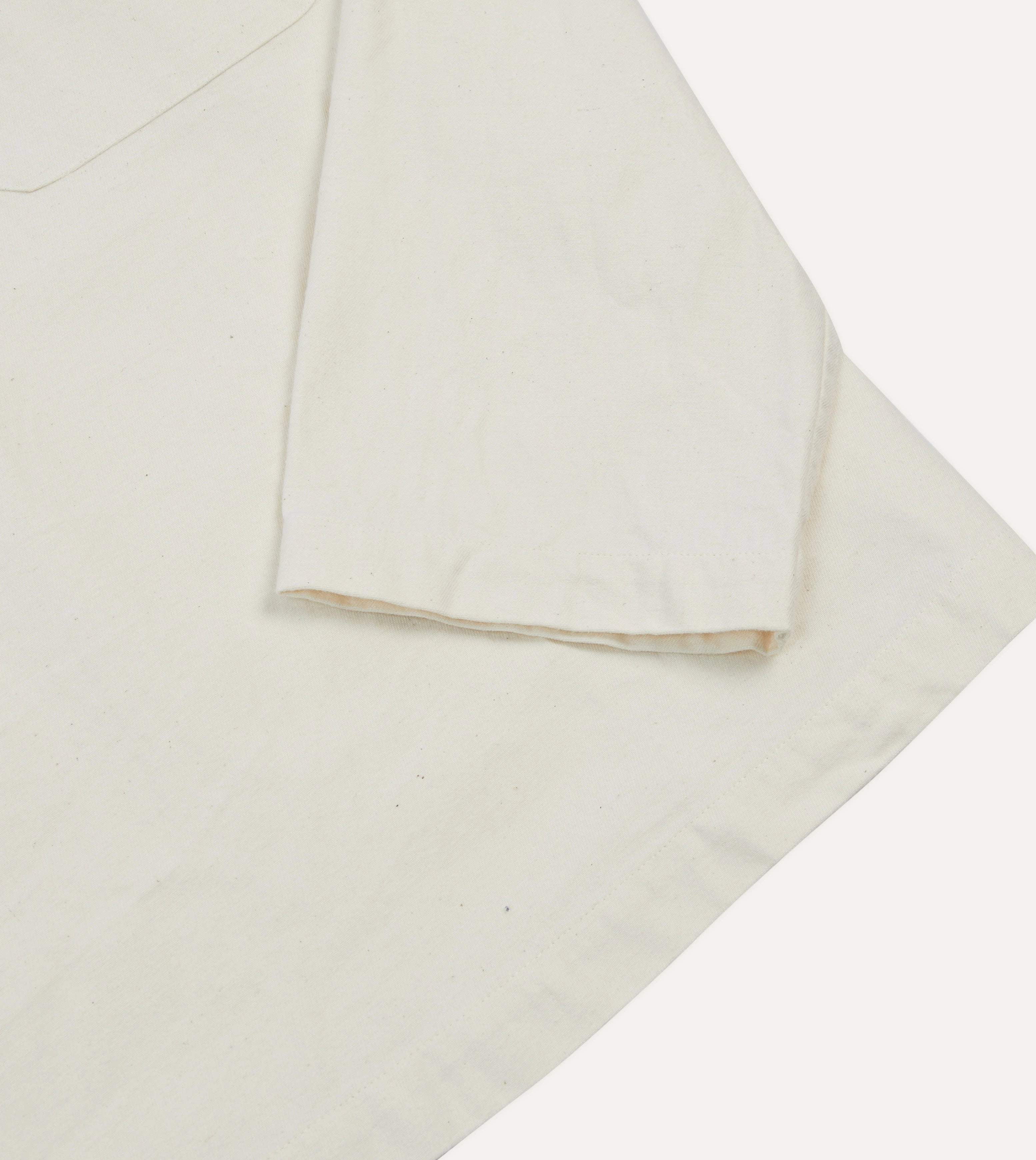Premium Pima Cotton Ecru Cotton Twill Smock