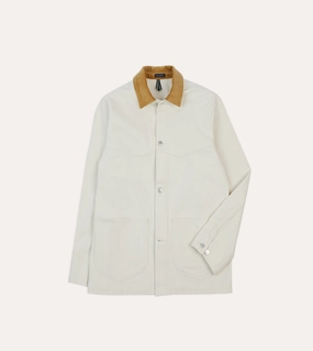 Moisture Wicking Layer Chill Proof Ecru Denim Western Chore Jacket